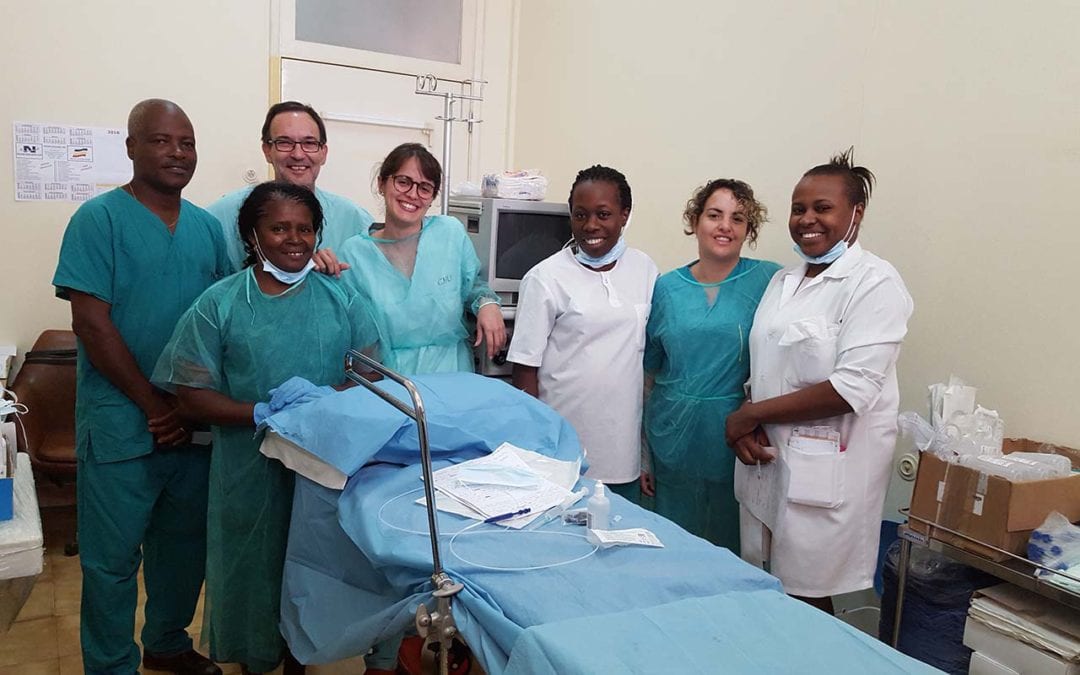 The Gastroenterology mission went for the first time to Sao Tome and Prince under the Programme Health for Everyone: Specialities