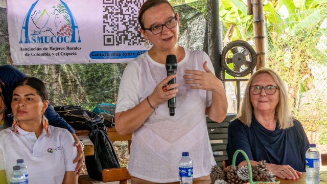 "Estes projetos que partem do fundo das mulheres, dos homens, das crianças, trazem esperança, solidariedade e paz." Catarina Arruda, Embaixadora de Portugal na Colômbia